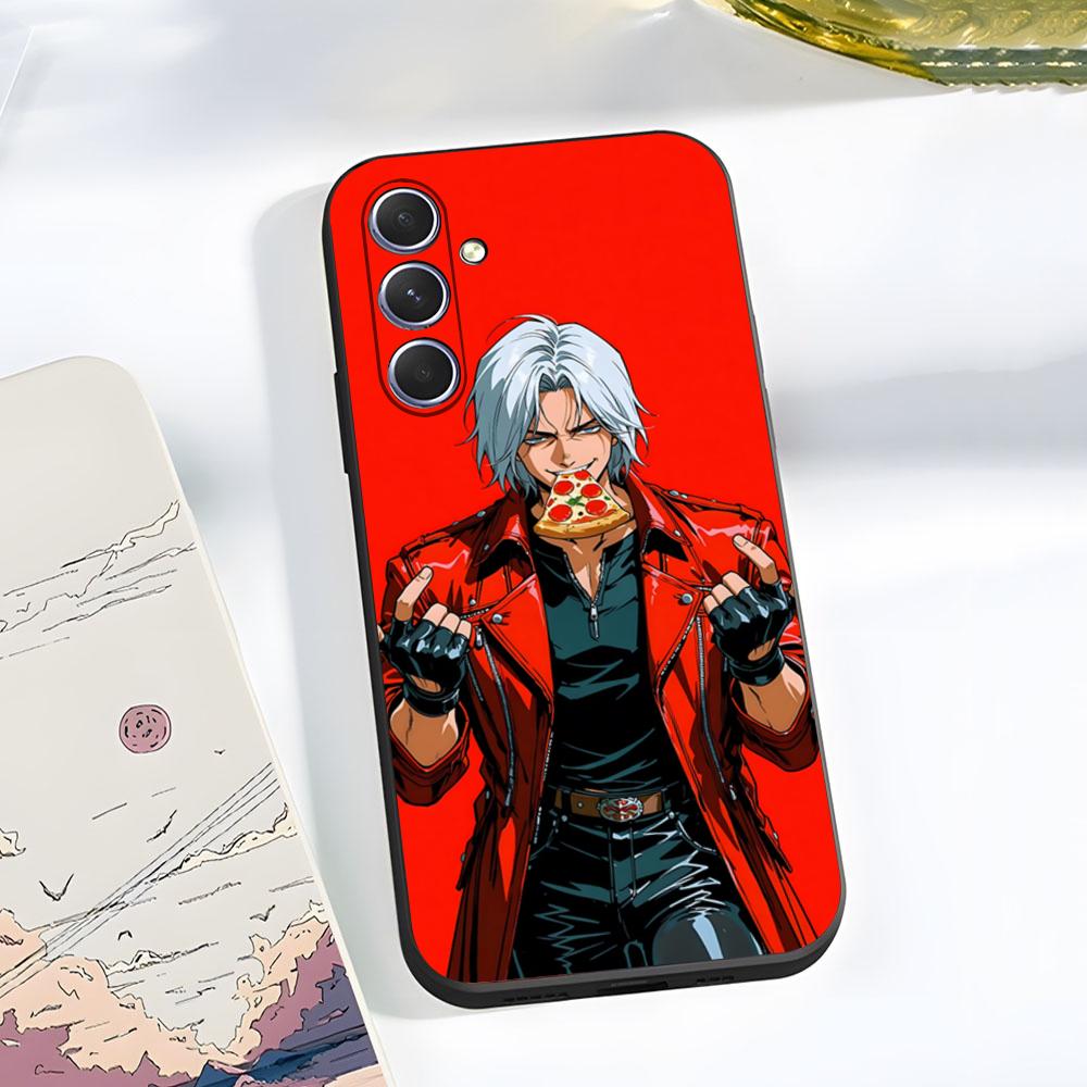 D-Devil M-May Cry Phone Case For Samsung A56 A36 A26 A16 A15 A25 A35 A55 A14 A34 A24 A54 Black Soft Shell