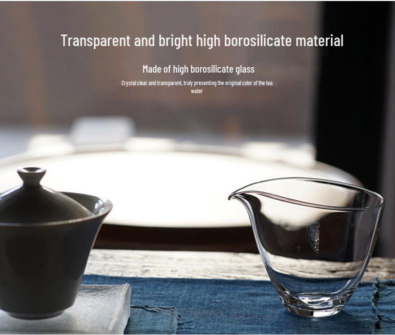 Large Capacity Borosilicate Glass Tea Separator for Kung Fu Tea Set