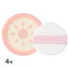 Elroel Strawberry Milk Tone-Up Big Sun Cushion Refill SPF50 PA++++, 25g, 4 Pcs