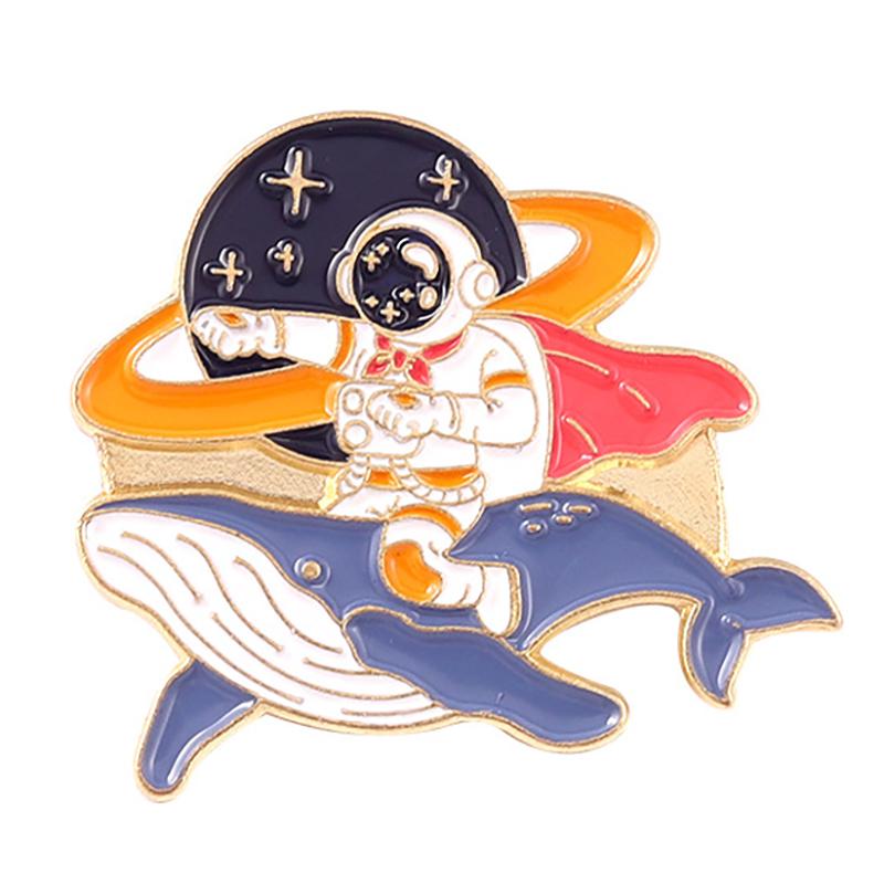 Whale Brooch Marine Animal Brooch Save Ocean Save Whale Enamel Clothing Accessories Backpack Brooch Badge Lapel Pins