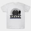 Men Black Print T-shirt The Man From U.N.C.L.E. No-Cut Transfer Paper Print Cotton Tshirt