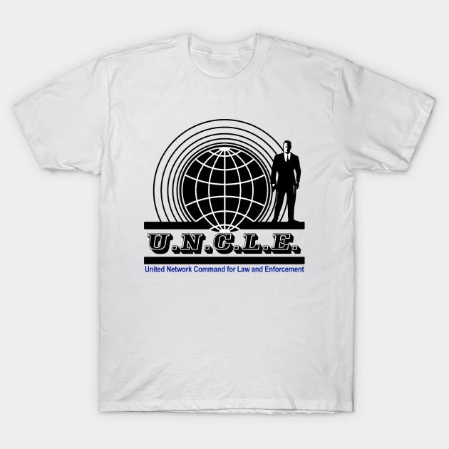 

Men Black Print T-shirt The Man From U.N.C.L.E. No-Cut Transfer Paper Print Cotton Tshirt XL білий