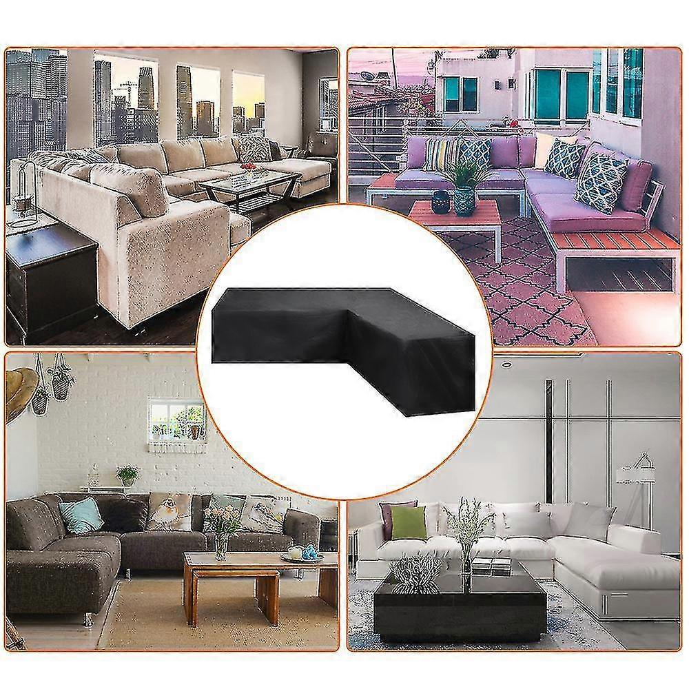 Corner Sofa Cover Waterproof Garden Furniture Set Cover Outdoor Sectional Furniture Cover