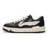 Li Ning Common 80s Fashion Trend Slip Resistant Abrasion Resistant Low top Skateboard Shoes Men's Black White AGCU157-1