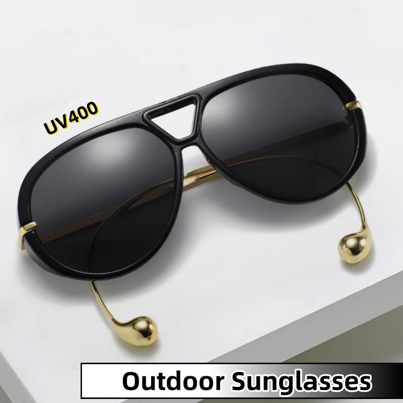 New Fashion Toad Sunglasses UV400 Unisex Steel Ball Glasses Ultraviolet Proof Outdoor Driving Shades Eyewear