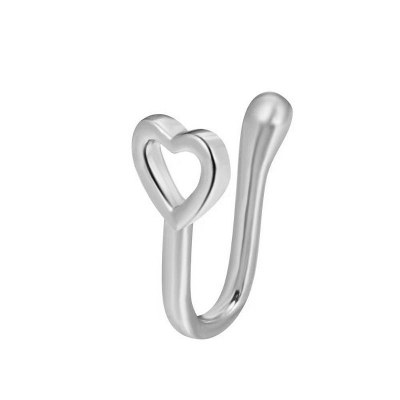 1Pc Non-Piercing Women And Girls Fake Nose Cuff Clip-On Nose Ring Nose Ring Cuffs