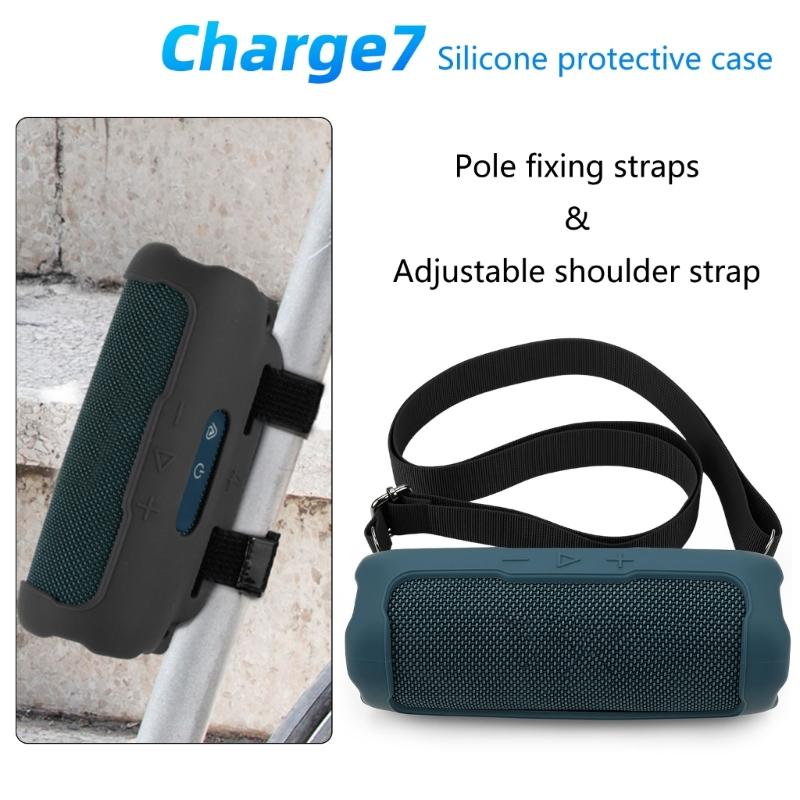 Speaker Guard Case With Detachable Carrying Strap Enhances Drop Resistance Precise Openings for Flip 7