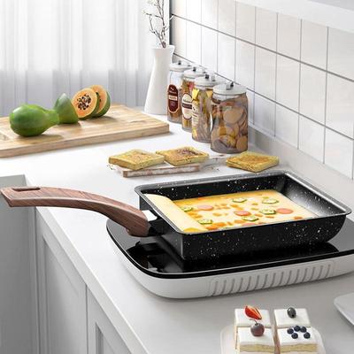 Non Stick Frying Pan Japanese Tamagoyaki Omelettes Small Square Maifan Stone Pan Kitchen Cookware