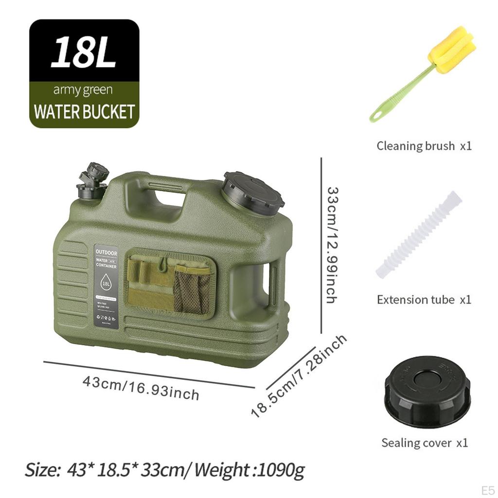 18L Camping Water Tank with Spigot for Outdoor Activities And Emergency Use