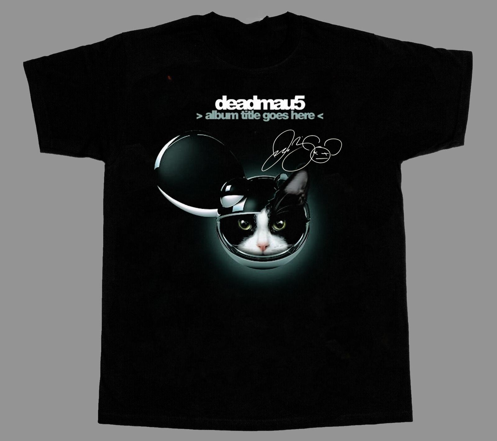 Rare Deadmau5 Cat Black Unisex T-shirt S