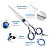 Professional Hairdressing Scissors Stainless Steel Cutting Thinning Barber Shear for Home Salon Use