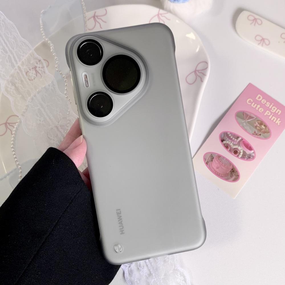 Frameless Camera HD Glass Frosted Armor Case For Huawei Pura 80 70 Pro Plus P80 P70 Ultra  Matte PC Thin Cooling Cover
