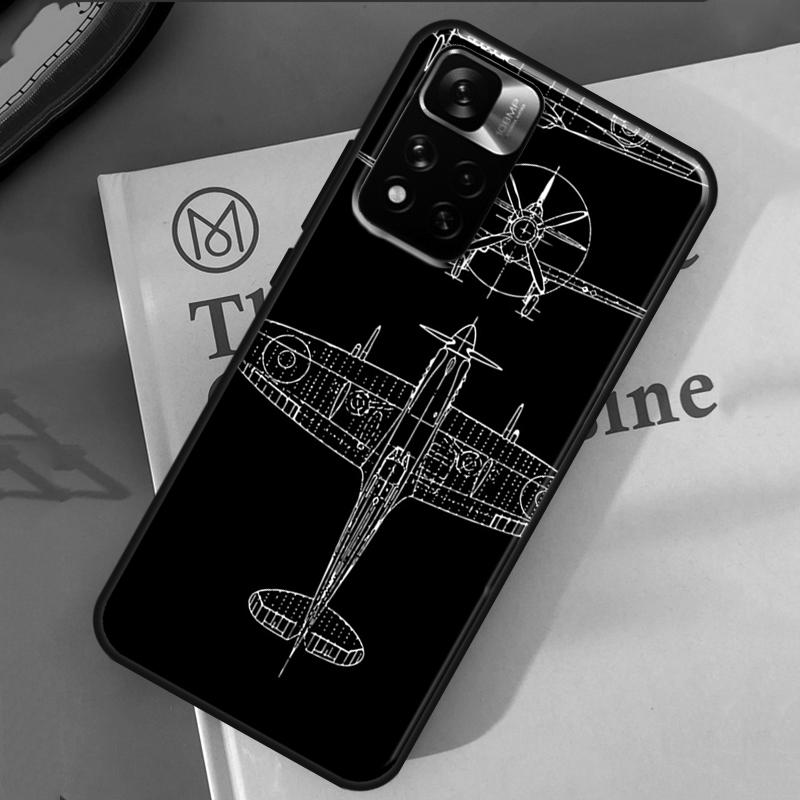 

Airplane Aircraft Case For Xiaomi Redmi 14C 13C 10C 12C Redmi Note 13 14 Pro 12 11 9 10 9S 10S 11S 12S Cover Redmi Note 10S
