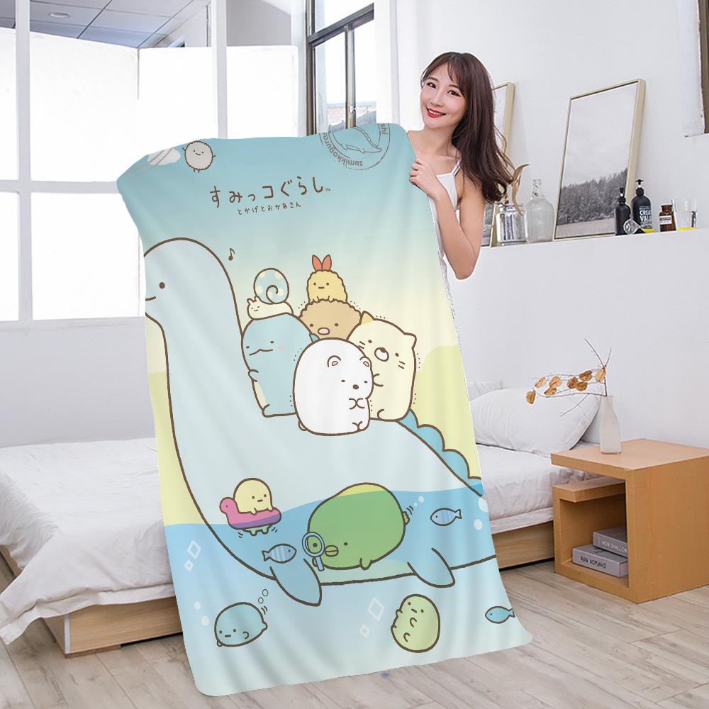 Kawaii sumikko gurashi Cartoon Beach Towel Cute Kawaii Room Decor Bath Girls Children Hand Towels For Bathroom Shower