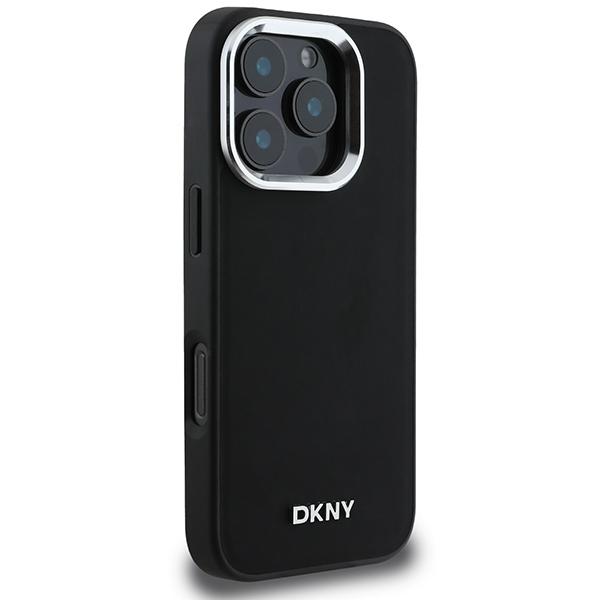Dkny Dkhmp16Xpscmclk Iphone 16 Pro Max6.9 Czarny/Black Hardcase Gładkie Srebrne Logo Magsafe