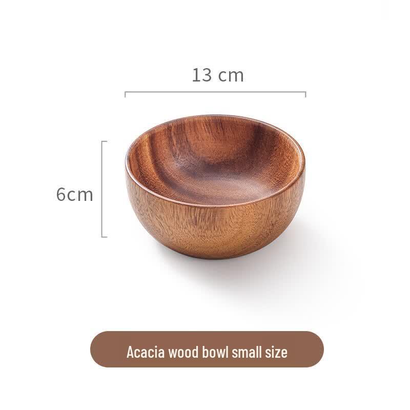 Qiannianlianmu Acacia Wood Anti-Scald Bowl