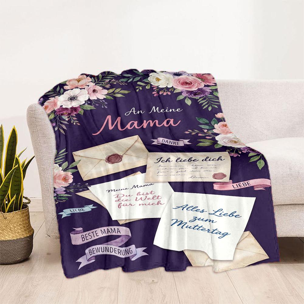 Mother's Love And Inspiration Blanket Suitable for sofas,travel, living rooms also a good gift for friends and family Suitable for all seasons.