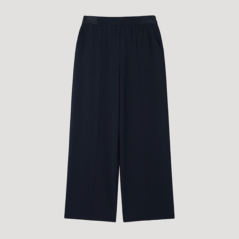 

[Она S пропустила] Скрытая окантовка Широкие брюки SwwSlp22250 Dn DARK NAVY/55