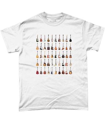 50 Gitarren Sammlung T-Shirt Gitarre