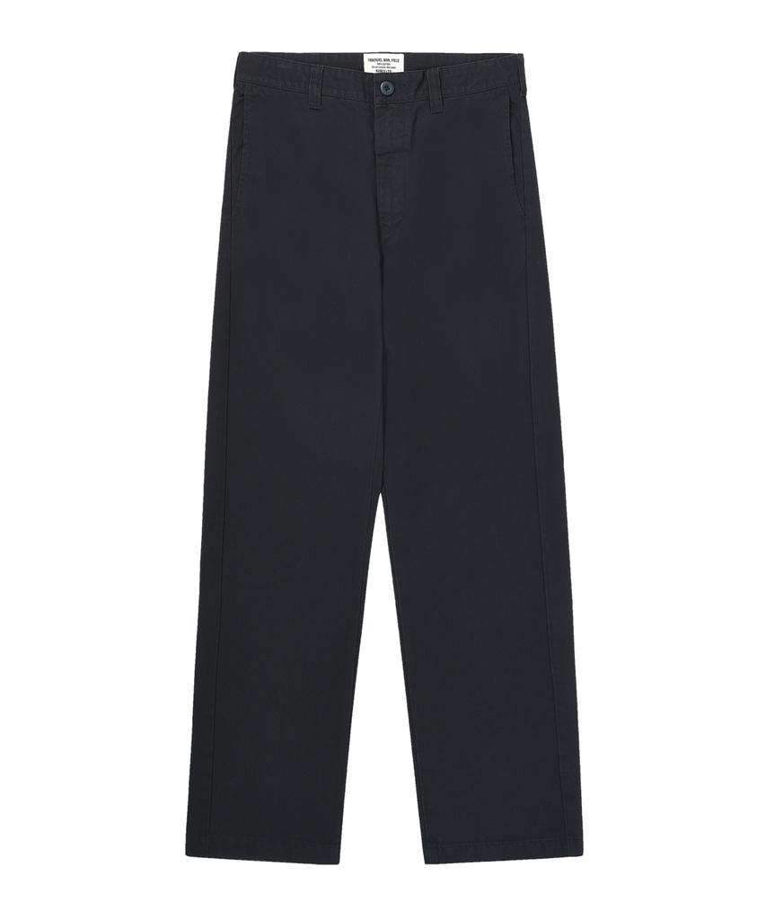 Abilegseu Basic Washed Officer Chino Pants / 7832910003 Black