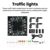 Intelligente Ampel Elektronisches DIY-Kit mit LED-Anzeige Micro-USB-Schnittstelle für Elektronik-Lötpraxis Lernspielzeug