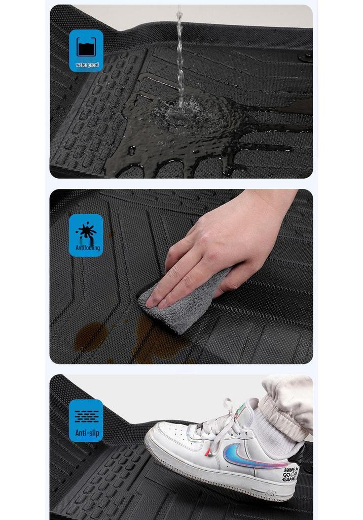 Haoyue L TPE Floor Mats for 23-24 Geely Seven-Seater Models