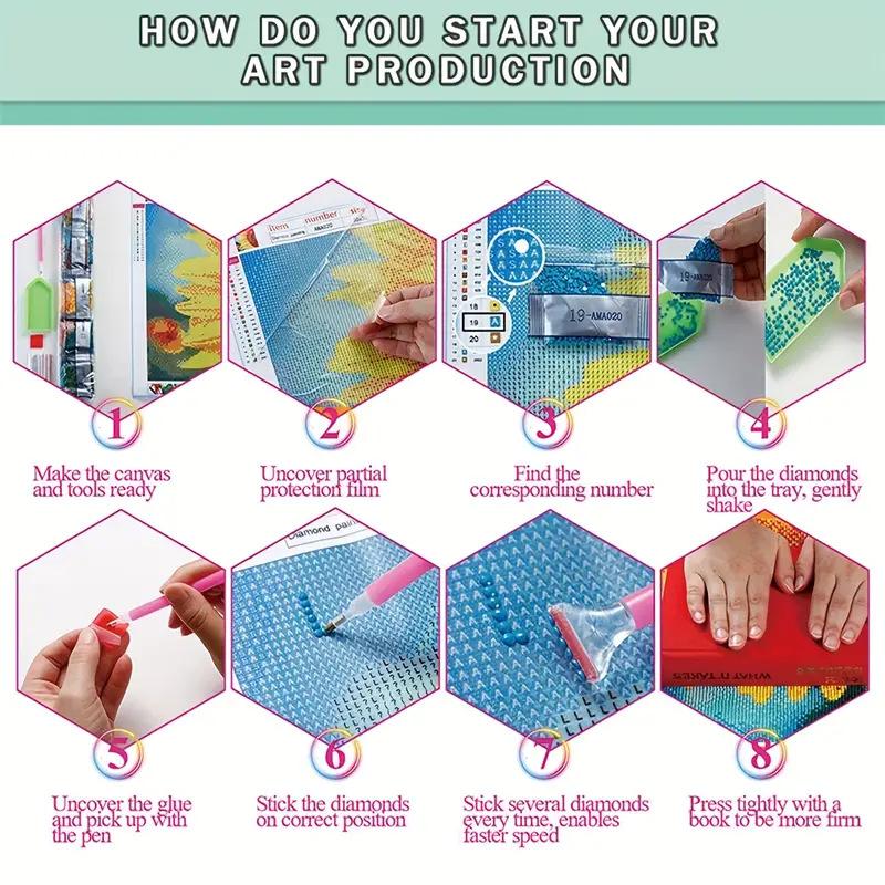 5d diamond painting new full diamond cartoon small animal living room handmade crystal point sticker diamond brick sticker cross stitch