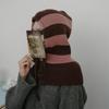 Women's Balaclava Knit Hooded Button Hat