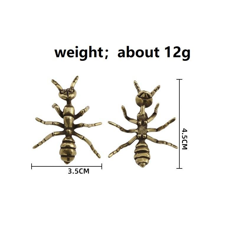 

НОВЫЕ Фигурки муравьев из чистой латуни Миниатюрные Имитация насекомого Настольное украшение Настольные Чайные питомцы Антикварные медные ремесла Домашний декор