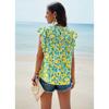 Female Summer Temperament Casual Printed Blouse Top
