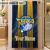 Beach TowelLeeds Rhinos Custom Name Text Personalized Soft Towel for Beach Pool Indoor Home Decor Gift