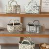 Large Capacity Laundry Storage Basket Hand-held Floral Organizers Basket  Desktop Storage