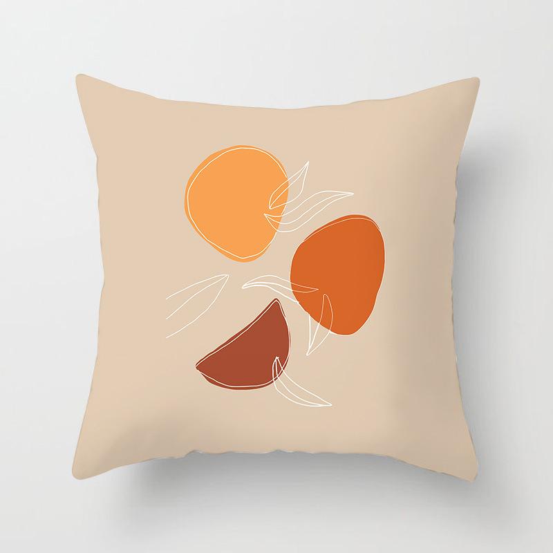 Nordic Simple Abstract Line Drawing Polyester Cushion Cover Decorative Pillowcase Modern Living Room Sofa Pillow