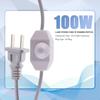 White Lamp Power Cord w Dimmer Switch AC 250V/110V US Plug