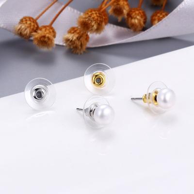120 Adet Pedli Küpe Arkalığı Hipoalerjenik Küpe Stoperleri Akrilik Küpe Arkalıkları Kayıp Küpe Arkalıkları için Yedek DIY Küpe Yapımı