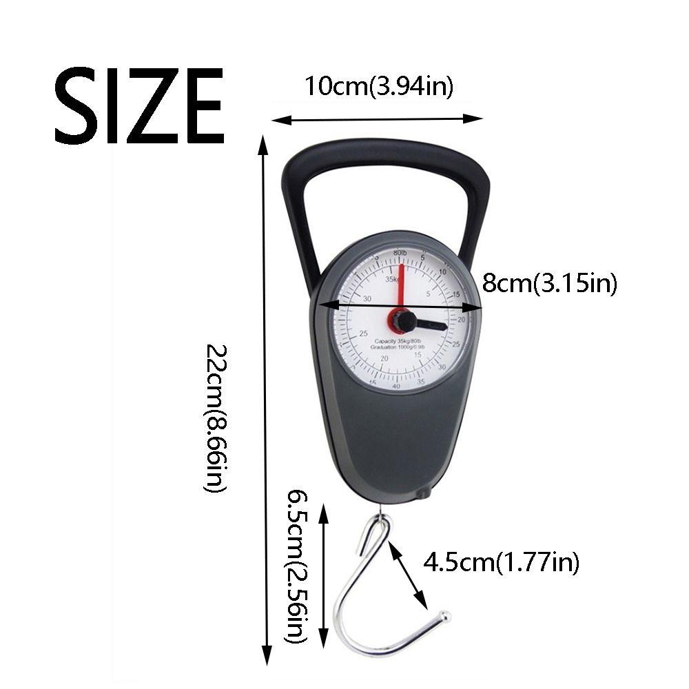 Compact Mini Hand Scale with Tape Measure Travel Weighing Scale Luggage Hanging Scale  Travel Use