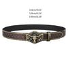 Women Men Belt Casual PU Leathers Adjustable Belt Waistband Western Cowboy Belt