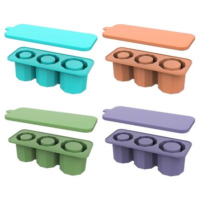 Hollow Cylinders Ice Cube Tray Convenient Ice Cube Maker Molds Ice Lattices Container Molds Practical Kitchen Tool