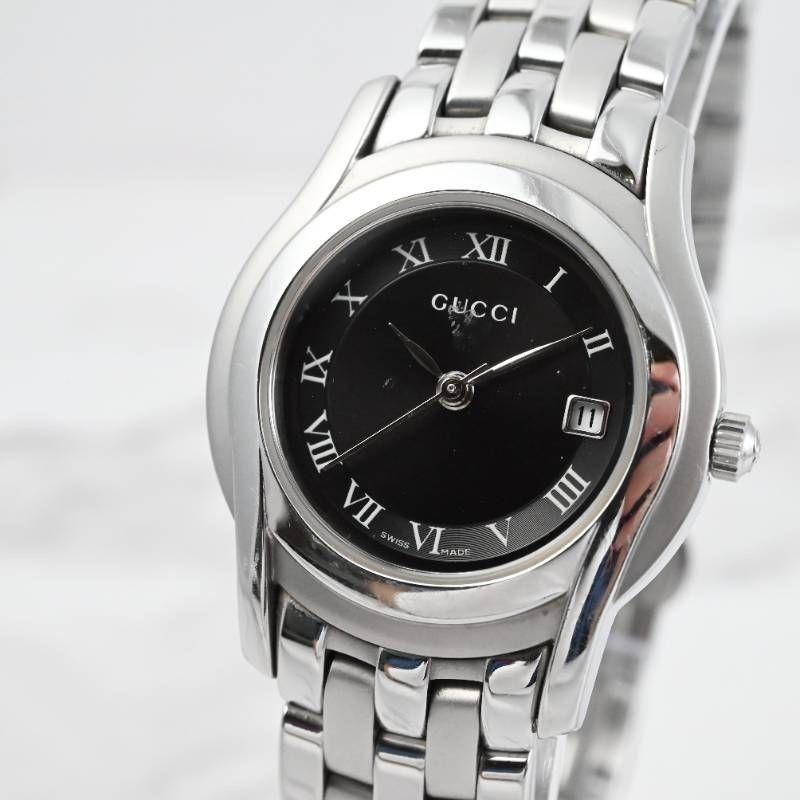 Used [New battery] Good condition, working item, GUCCI Gucci ladies watch, date display
