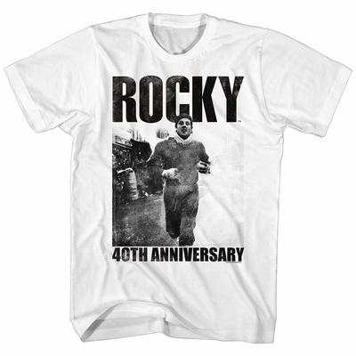 Rocky 40. Weißes T-Shirt