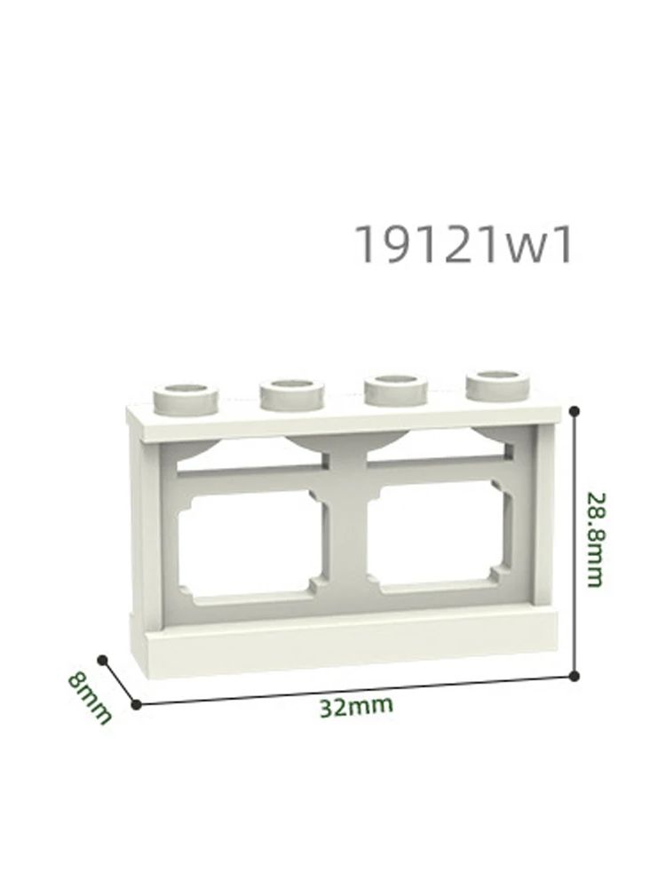 

non-toxic MOC 10PCS 19121 Special European Style Railing Building Blocks Kit Yard Fence Bricks Particle DIY Toys Children Birthday Gifts