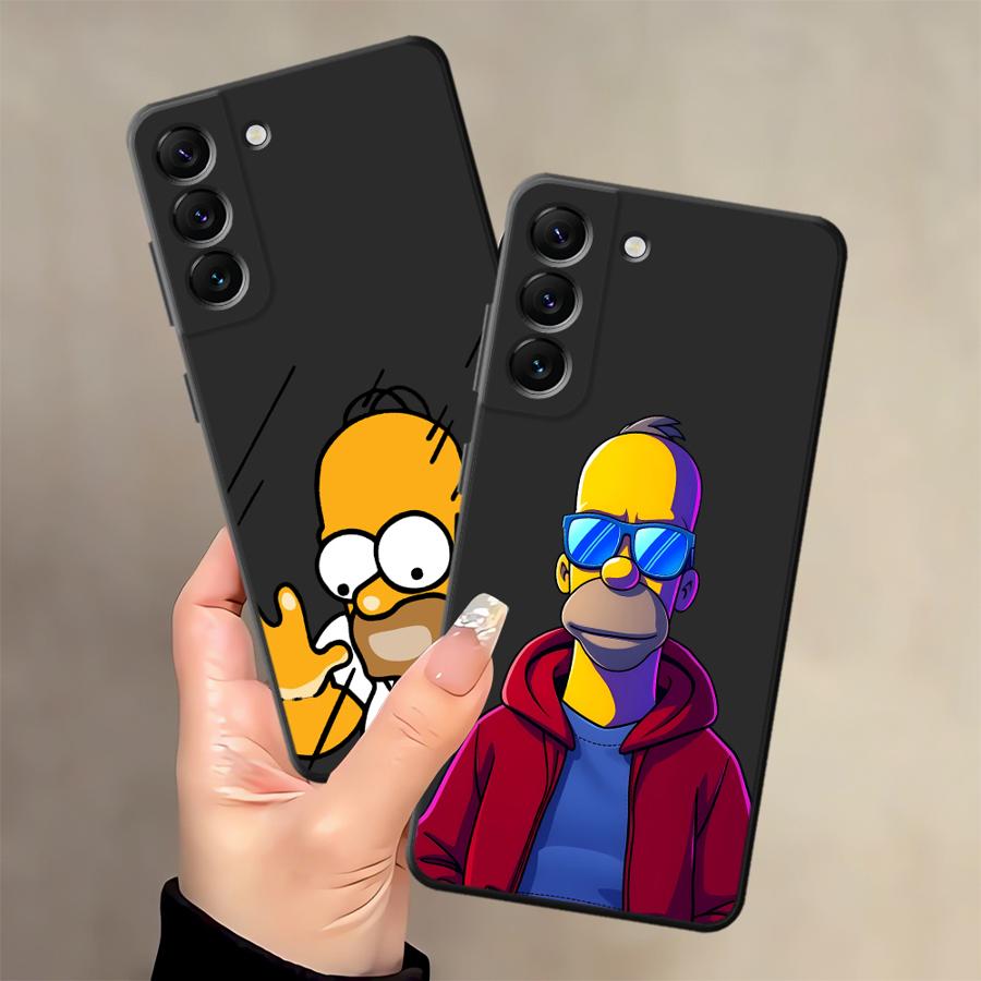 Fun S-simpsons Case for Samsung Galaxy A73 A51 A22 A32 A23 A53 A35 A26 A72 A55 A41 A25 A71 A52 A36 A24 Phone Cover