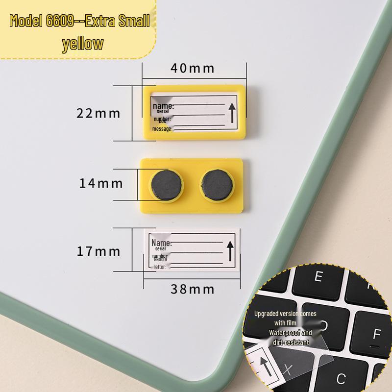 Magnetic Label Holder for Whiteboard & File Cabinets - Warehouse & Partition Name Sign Stickers