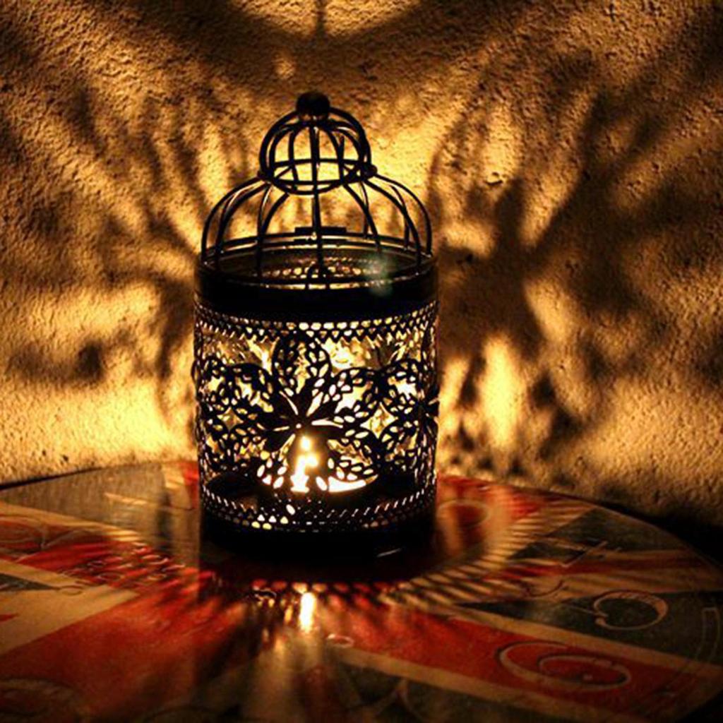 Metal Hanging Birdcage Candle Holder Decorative Candle Lantern Hollow Out Centerpiece for Indoor Outdoor Party Wedding Decor