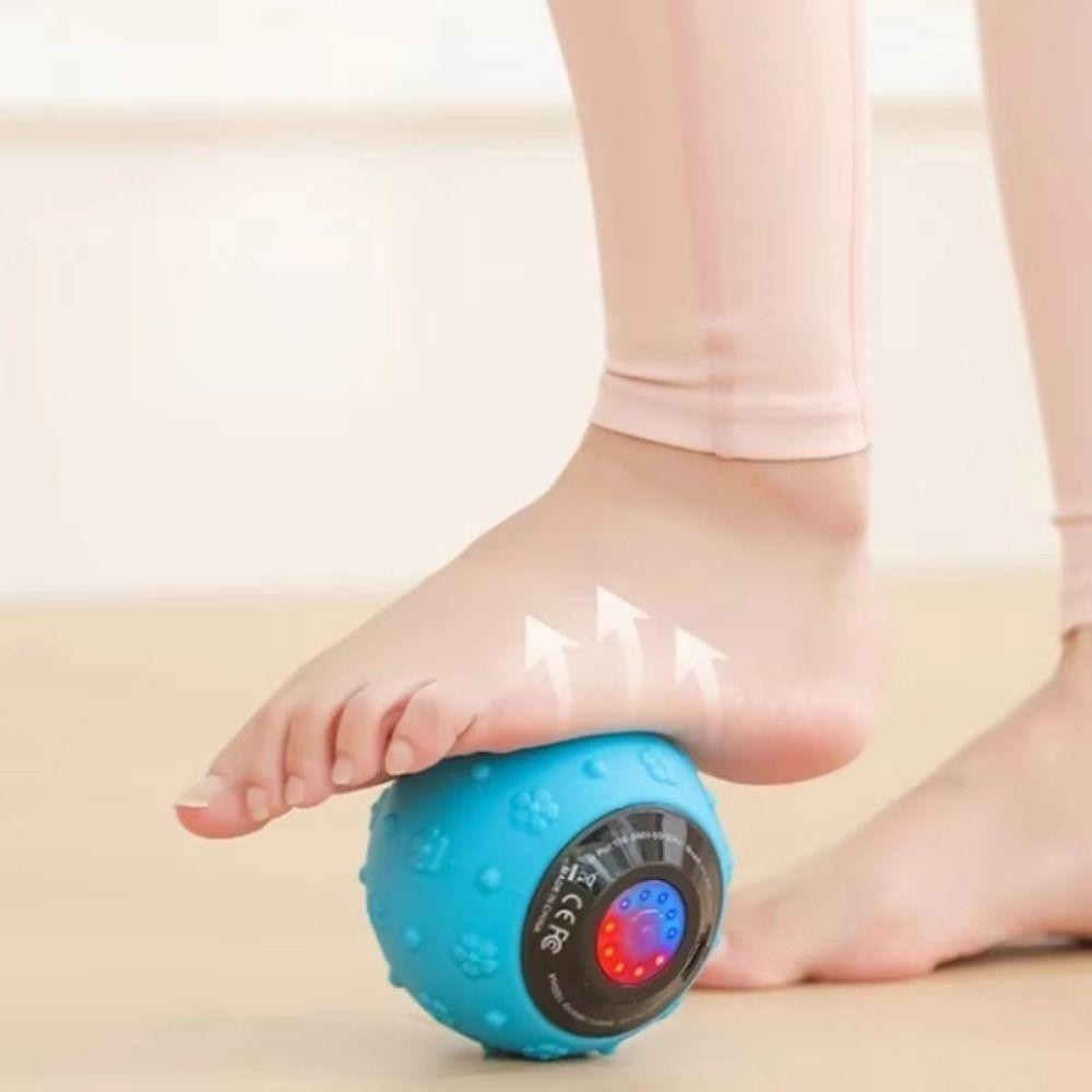 5 Gears Electric Fascia Massager Portable Massage Equipment Silent Foam Roller Yoga