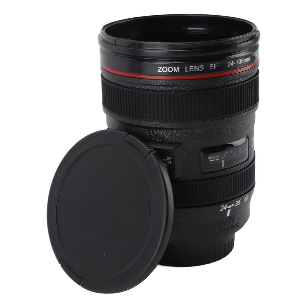 Camera Lens Coffee Mug Multipurpose Innovative Leakproof Camera Lens Cups for Photographers Traveler