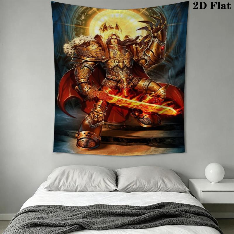 Imperium of Man Wall Tapestry Aesthetic Wall Hanging Printed Fabric Blanket Decorative Tapestries for Bedroom Living Room Home Decor
