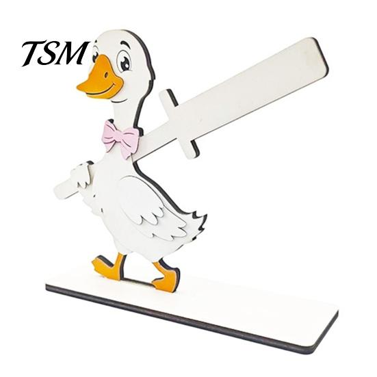 Sturdy Paper Roll Stand Funny Animals Wooden Toilet Holder, 3D Animal Bathroom Decor, Cute Cartoon Solid Wood Tissue Rack Free Standing for Home, Fun
