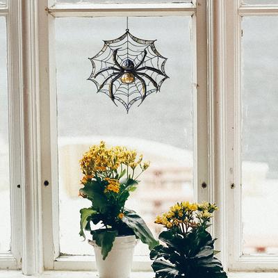 Kreative Simulation Spinnennetz Balkonglas Heimverschönerung und Dekoration Elektrostatische Fensteraufkleber