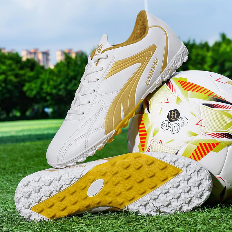 Herren Fußballschuhe Atmungsaktive Fußballstiefel Futsal Ultraleichte Professionelle Trainings-Sneakers Unisex Kunstrasenstollen Spiel Sport